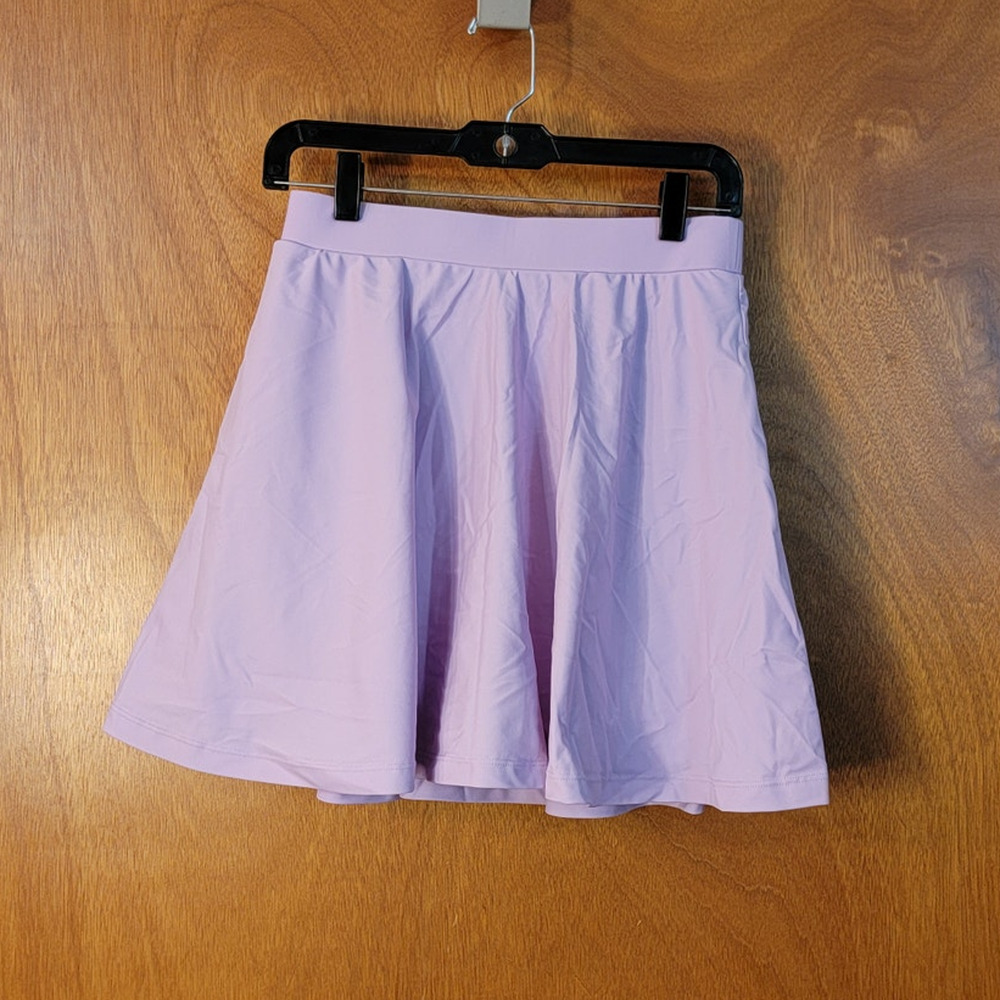 NWT - Women's Honey Mark Sugar Swim Skort w/ Pockets - Lilac - Sz: M